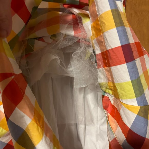 CHRISTOPHER JOHN ROGERS Sz 4 Multi-Color Plaid Dress Pockets - Picture 7 of 9